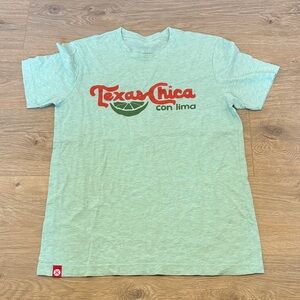 Texan Chica Con Lima Graphic Tee - Light Mint